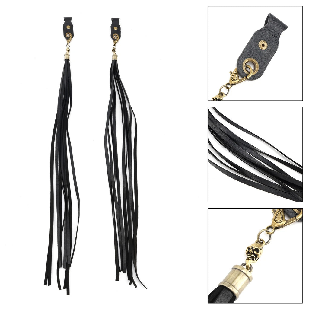 2 Pcs Handlebar Tassel Brake Lever for Harley Dyna Glide, Road King