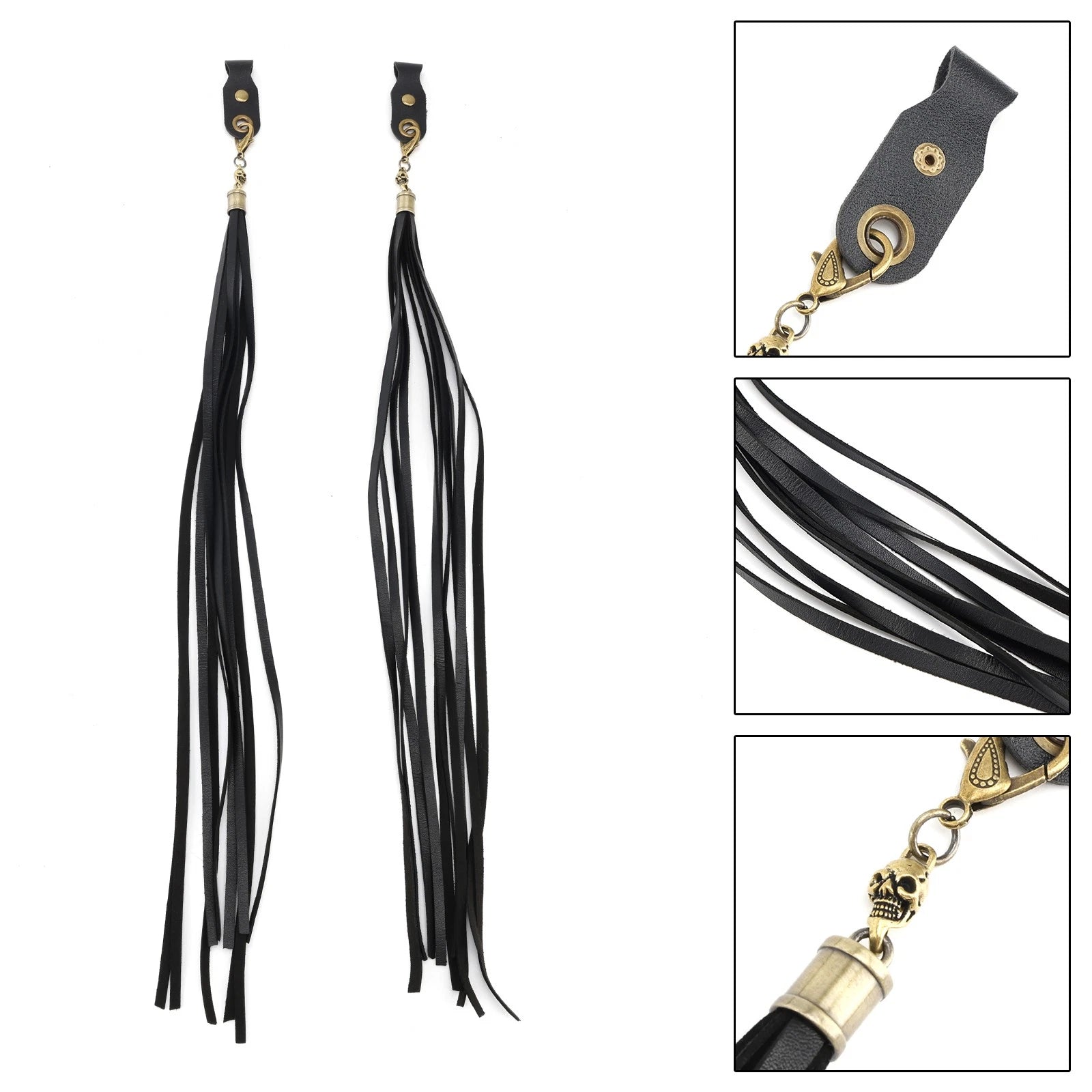 2 Pcs Handlebar Tassel Brake Lever for Harley Dyna Glide, Road King
