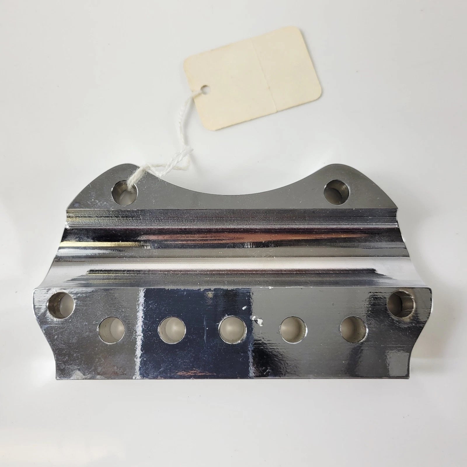 Handlebar Gauge Mount Clamp with 5 Indicator Holes for XL (Chrome)
