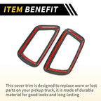 Set of 4 Carbon Fiber Door Handle Bezel Cover Trims for Toyota Tacoma (2016–2023)