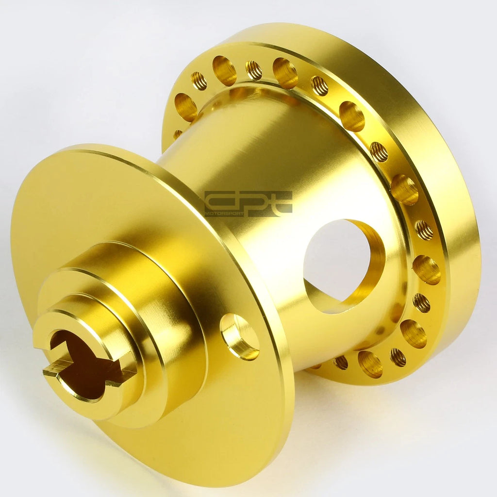Gold Aluminum Steering Wheel Hub Adaptor for Honda Accord/Prelude (1990–1996)