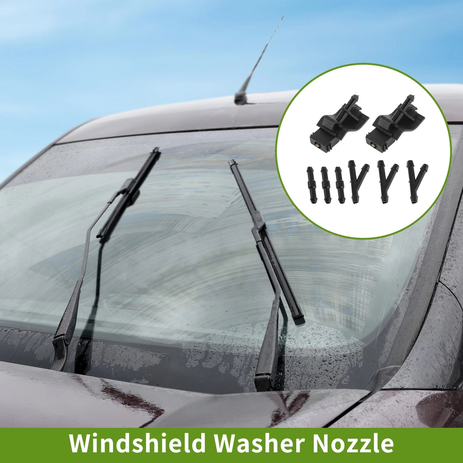 Windshield Washer Nozzle w/ Hose Connector for Scion xD (2008–2014) No. 8538112300