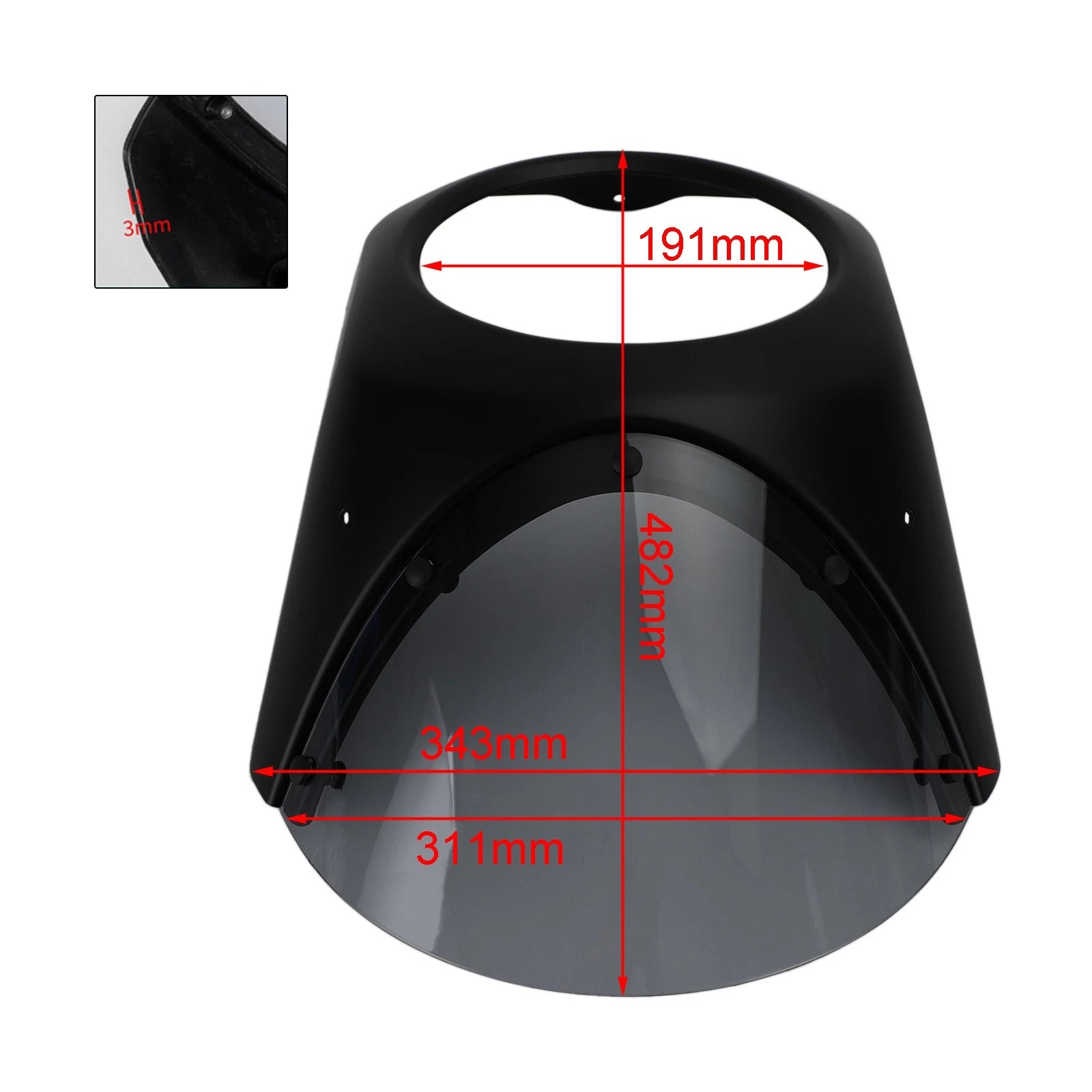 Headlight Windshield Fairing for Honda CB1000R CB650R (2019–2022)