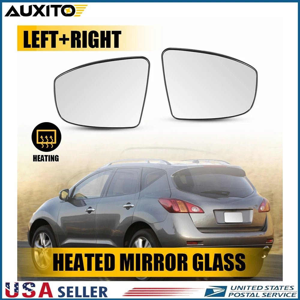 Heated Mirror Glass with Backing Plate for Nissan Murano (2009–2014)