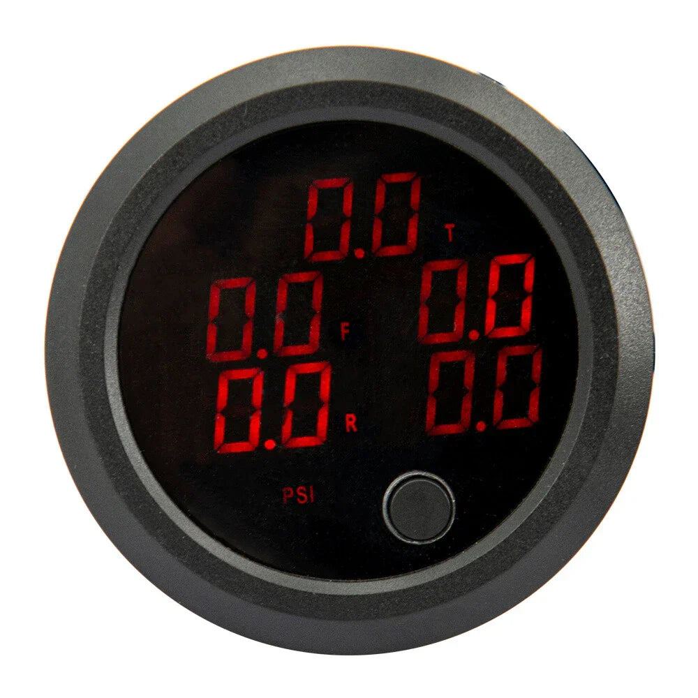 52mm Air Pressure Gauge PSI for DC12V Display - Red LED