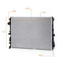 2-Row Cooling Radiator DPI-13027 for Mercedes-Benz S550 S600 S63 S65 AMG (2014–2017)