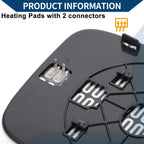Heated Left Side Mirror Glass for Honda Pilot (2003–2008)