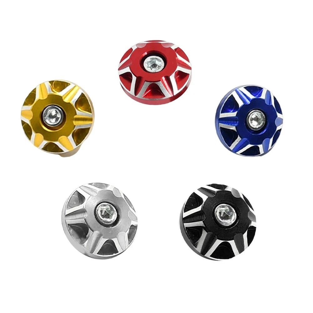 2X Aluminum Alloy 6MM License Plate Screw Bolts for Vehicle Plate Holder