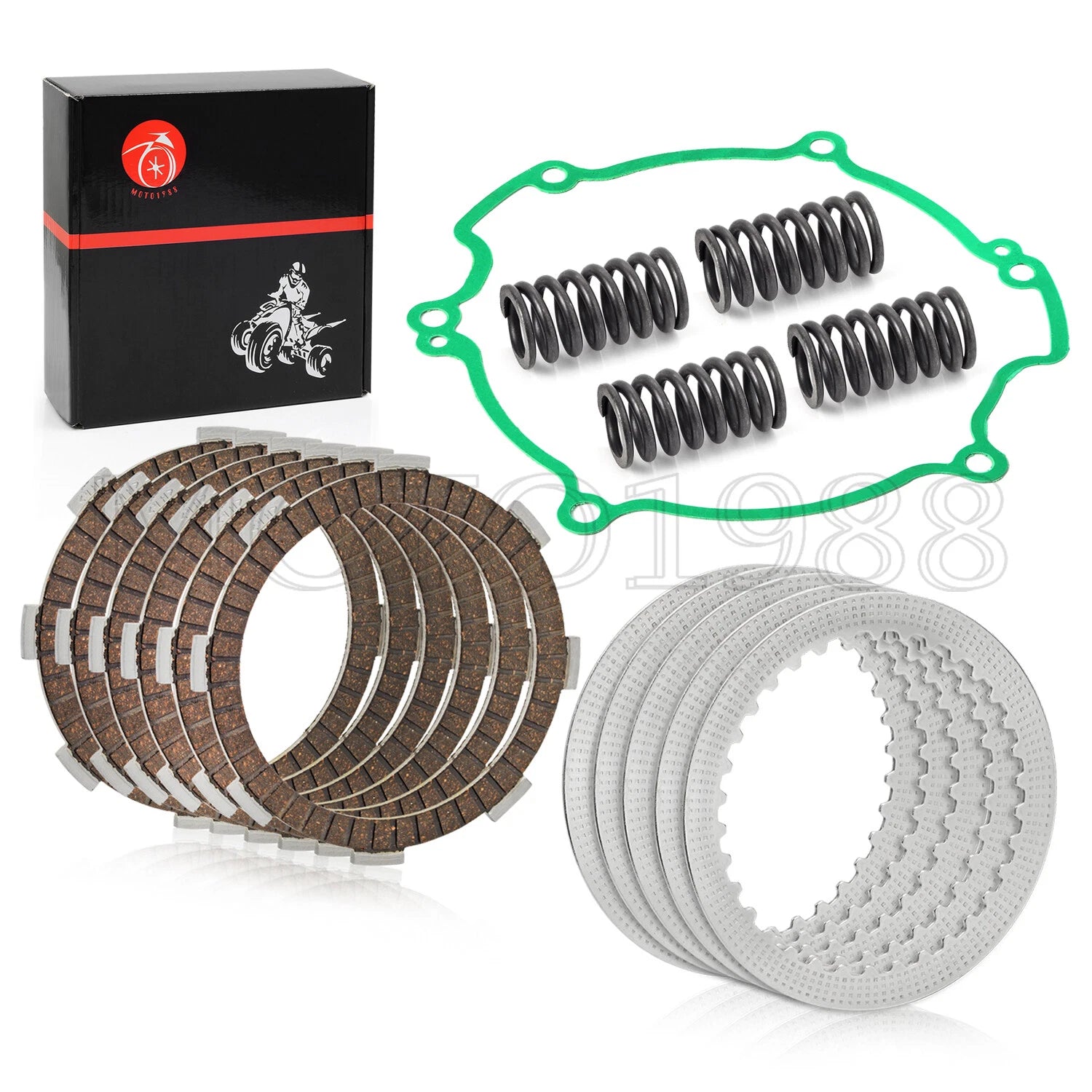 Clutch Kit with Heavy Duty Springs & Gasket for Kawasaki KX80 KX85 KX100 (1998–2021)