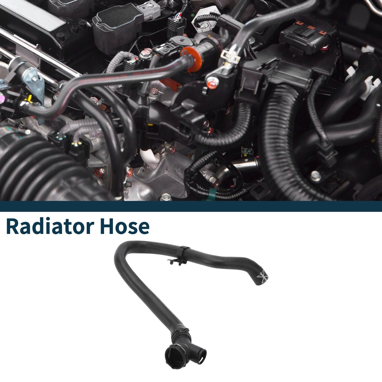 Radiator Hose Coolant Tube for Audi A3 (2010) - Rubber Plastic Black