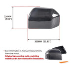 Carbon Fiber Rearview Mirror Cover Caps for Ford F150 (2015–2020)