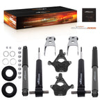 2" Front 3" Drop Shock Kit for Chevy Silverado GMC Sierra (2007–2013) 2WD 4WD
