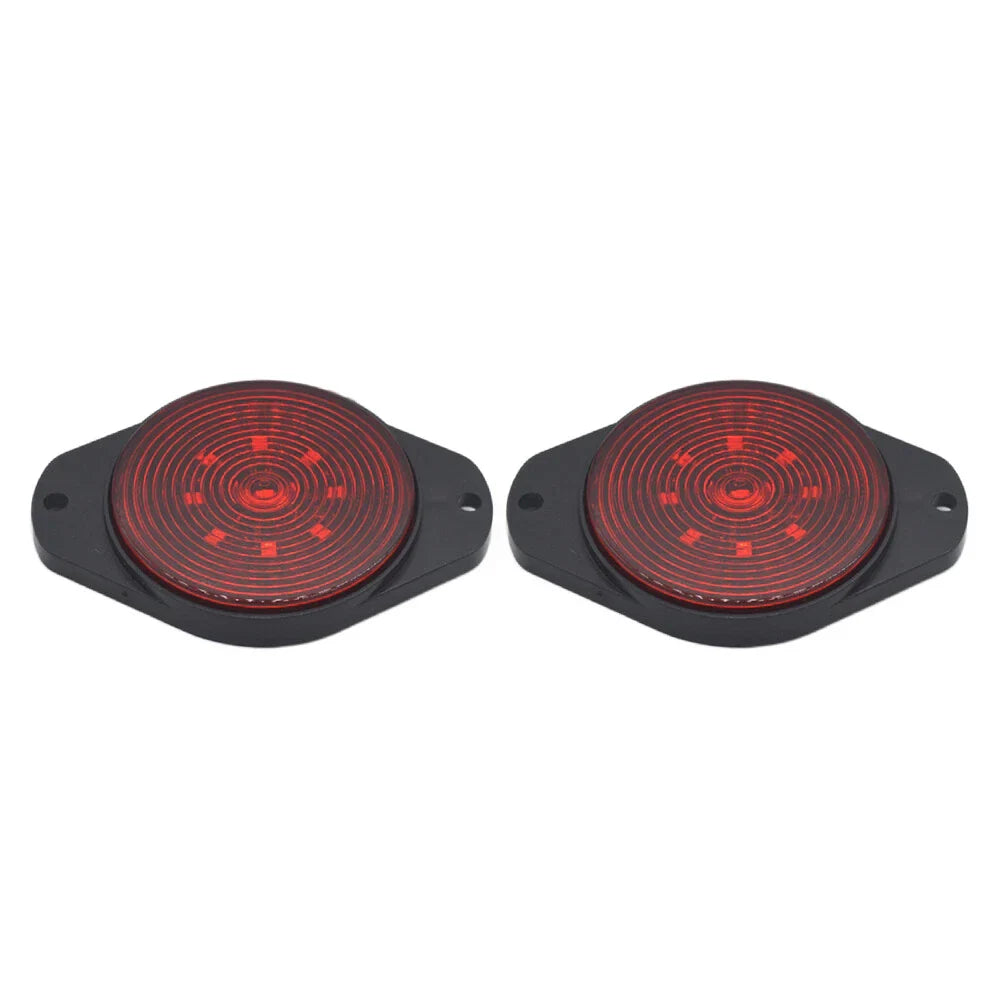 Round 9 LED Side Marker Lights for Car, Bus, Truck, Trailer