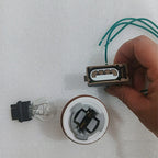 Headlamp Light Socket Pigtail + 3157 Bulb for Ford