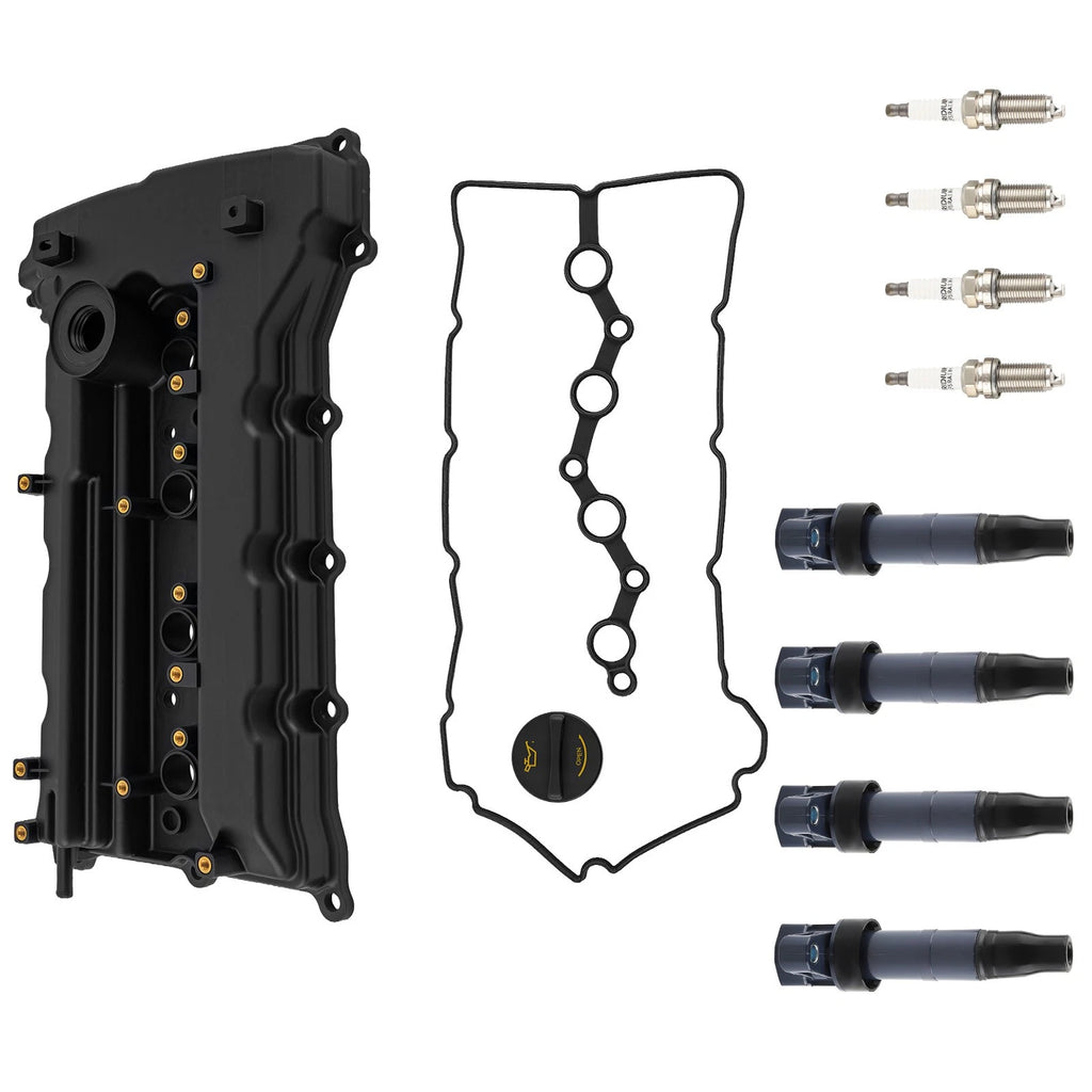 Engine Valve Cover with 4 Coil Plugs for Hyundai Tucson (2011–2013)