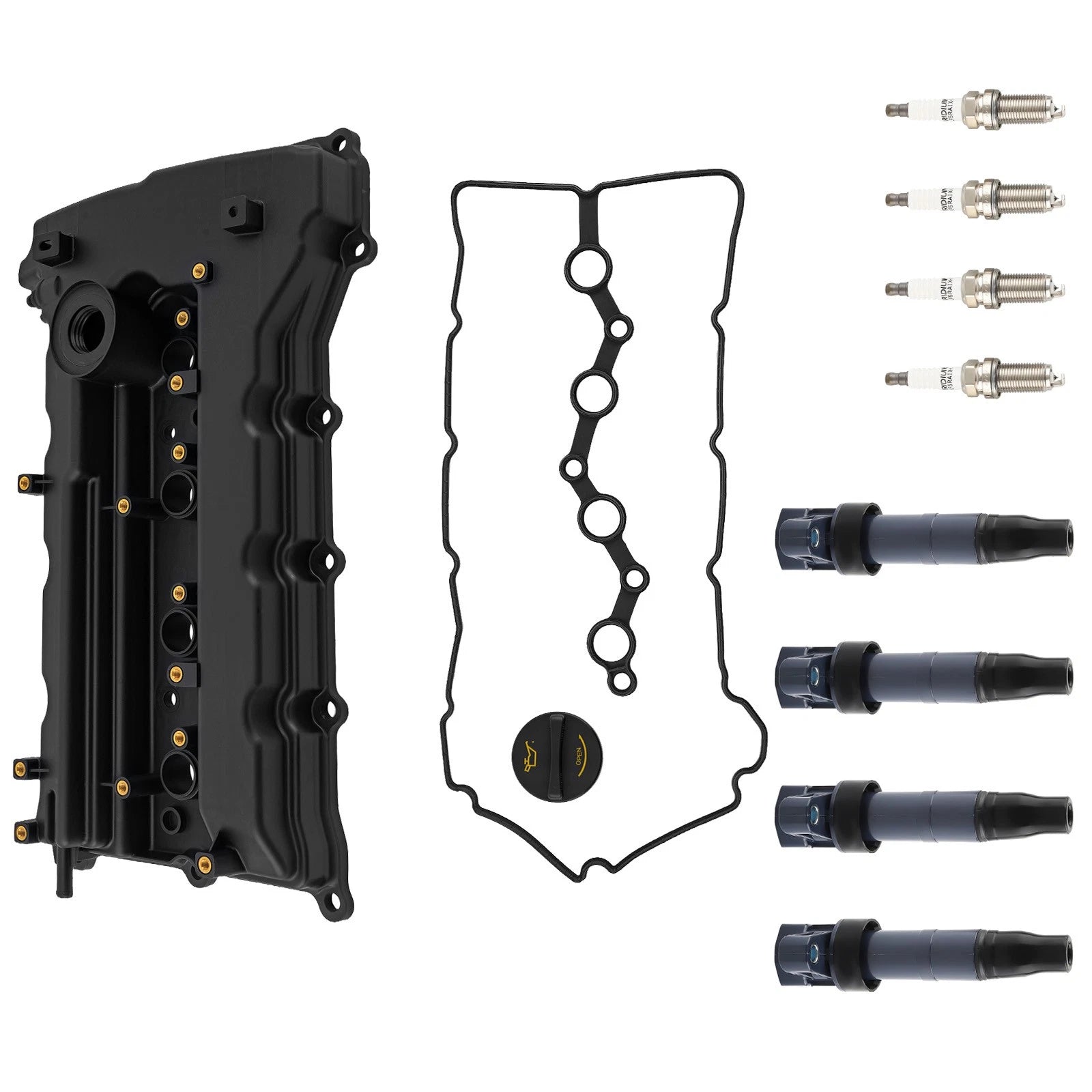 Engine Valve Cover with 4 Coil Plugs for Hyundai Tucson (2011–2013)