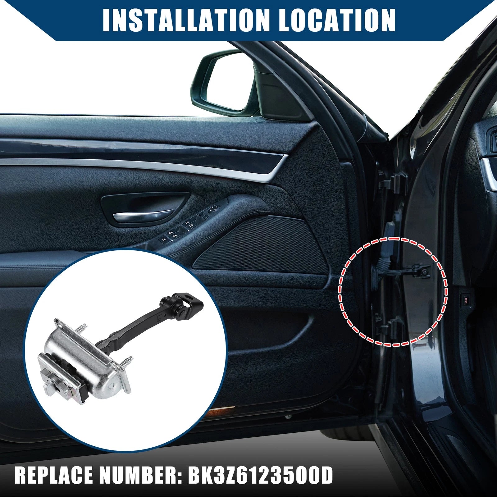 Front Left Right Door Check Strap for Ford E-Transit Transit-150 (2022–2023) NO.BK3Z6123500D
