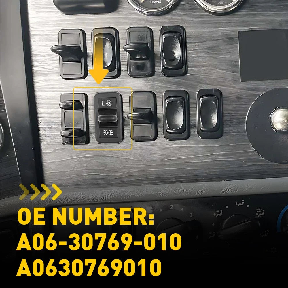 2X Headlight Control Switch Button for Freightliner Columbia (2001-2011)