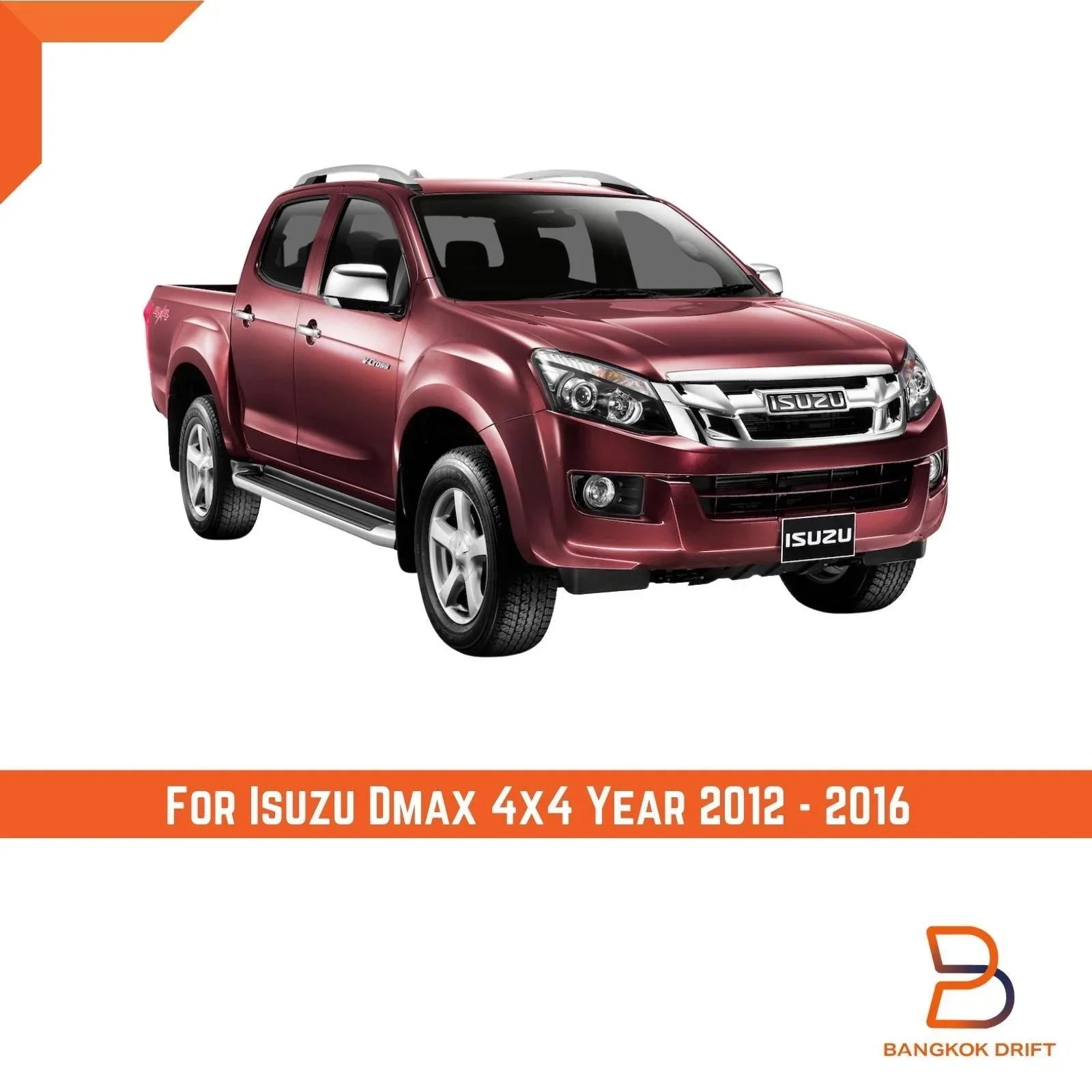 Bumper Extension Mud Flap Splash Guard for Isuzu D-Max 4x4 (2012-2016)