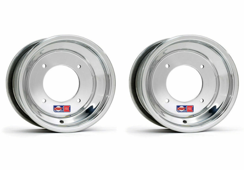 Set of 4 DWT Red Label .190 Polished Rims for YFZ450 Raptor 700 Banshee (10" Front, 9" Rear)