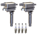 2X Ignition Coil & 4 Platinum Spark Plugs for Kia Sportage (2011–2016)