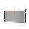 OE Style Aluminum Core Radiator DPI-1489 for Chevy G10-G30/GMC G1500-G3500 (1992–1993)