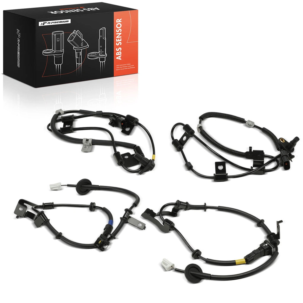 Set of 4 ABS Wheel Speed Sensors for Kia Rio (2007)