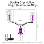 Double Grip Ball Hollowed Out Aluminum Reel Handle for Most Reels