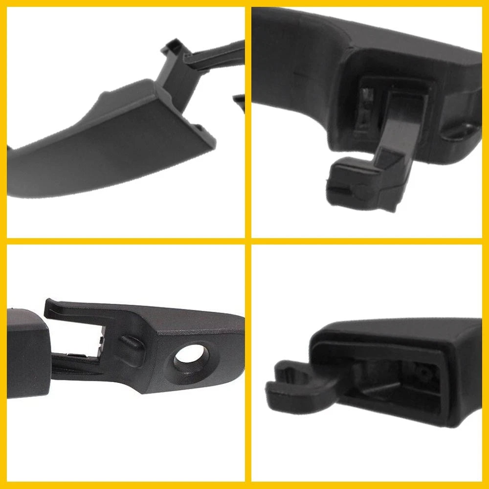 Front Door Panel Handle Set of 2 Black for Ford Focus (2008–2011)