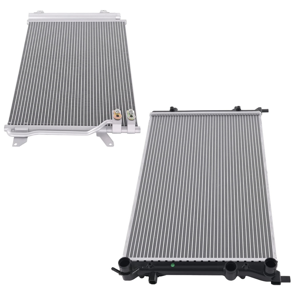 Coolant Radiator & AC Condenser for VW Beetle Hatchback (2013–2014) 5C0121251E
