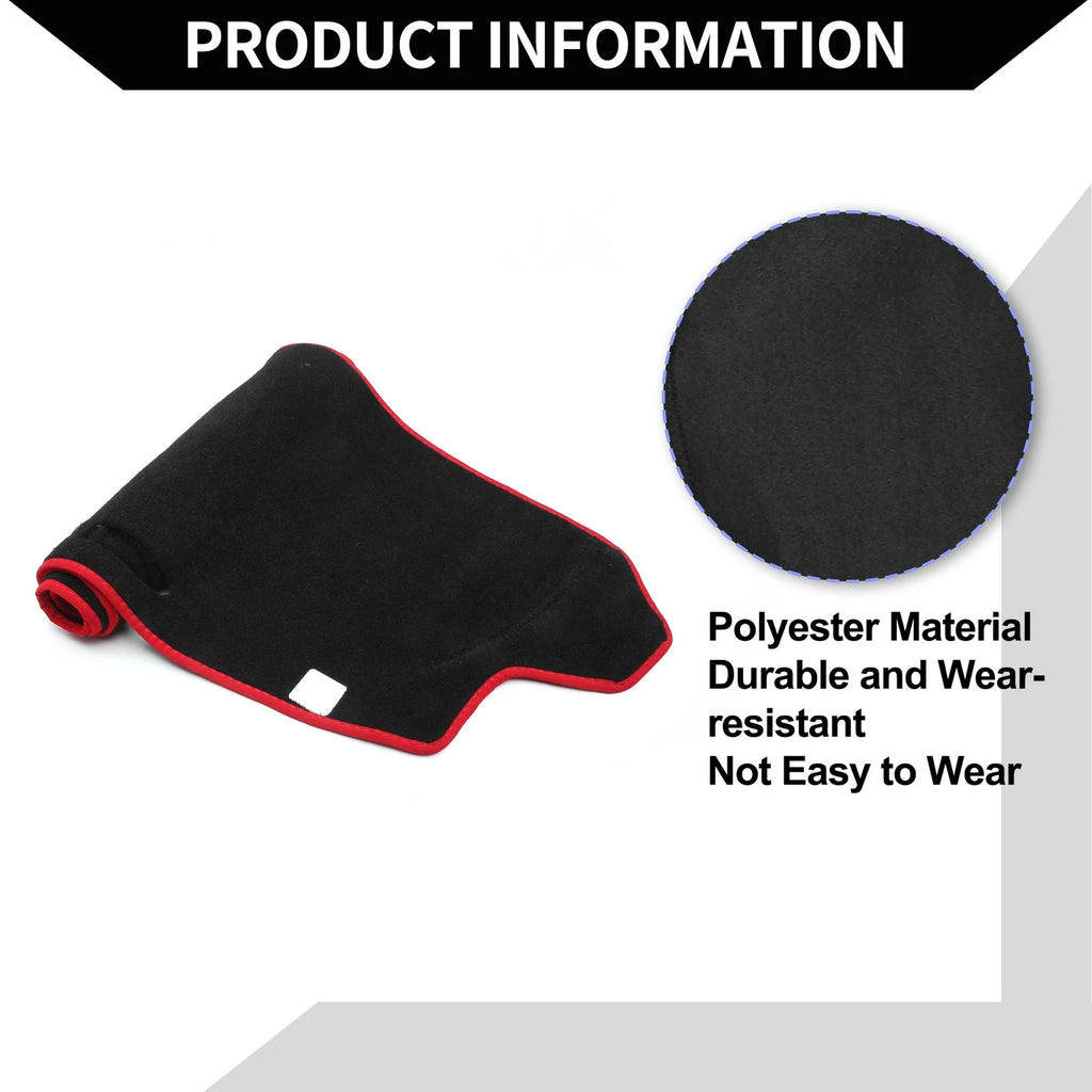Dashboard Cover Mat for Honda N-BOX JF3/JF4 (2017–2020) Black Red