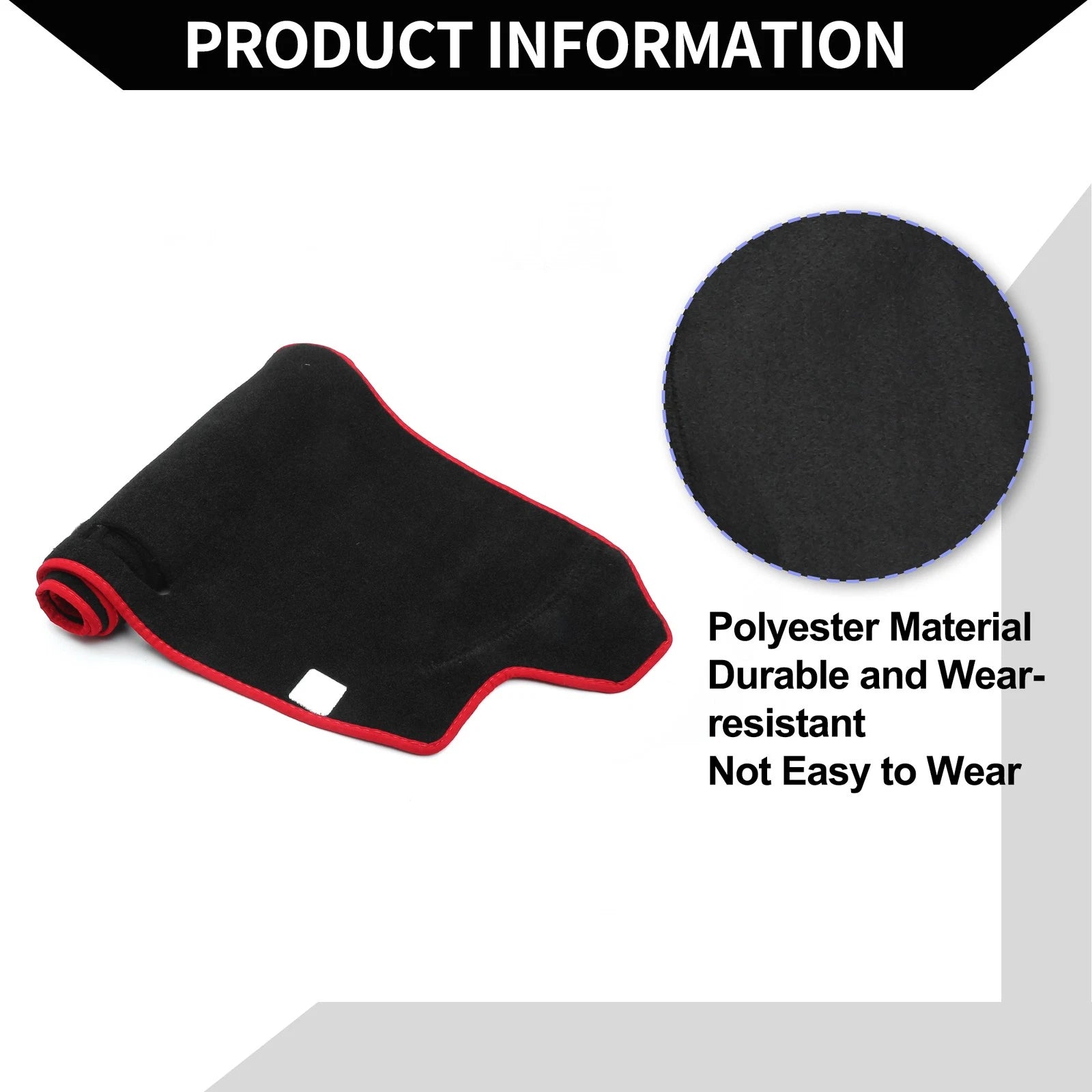 Dashboard Cover Mat for Honda N-BOX JF3/JF4 (2017–2020) Black Red