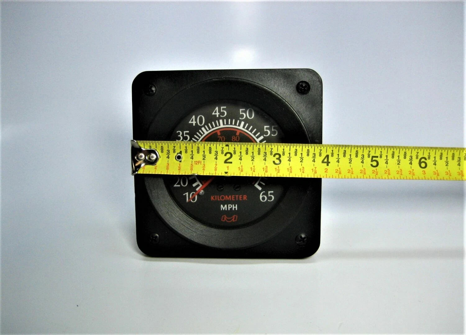 Square 4" Black Face Gauge 0-65 MPH for Medallion 4522 (Fits )