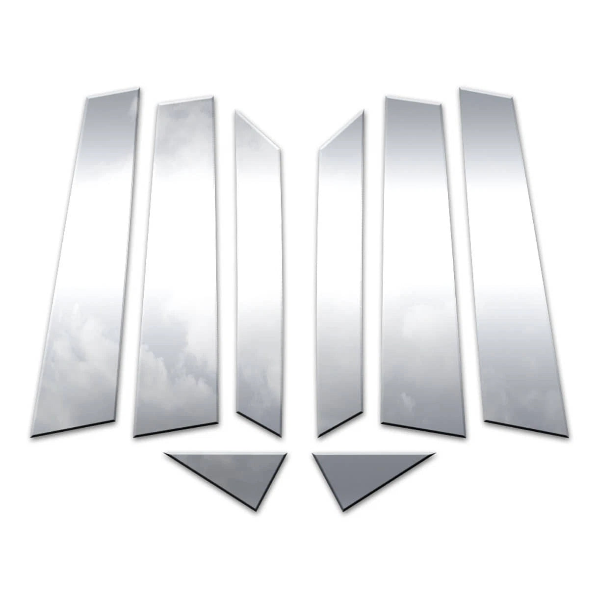 Diamond Grade 8pc Stainless Steel Pillar Post Covers for 19-24 Volkswagen Jetta