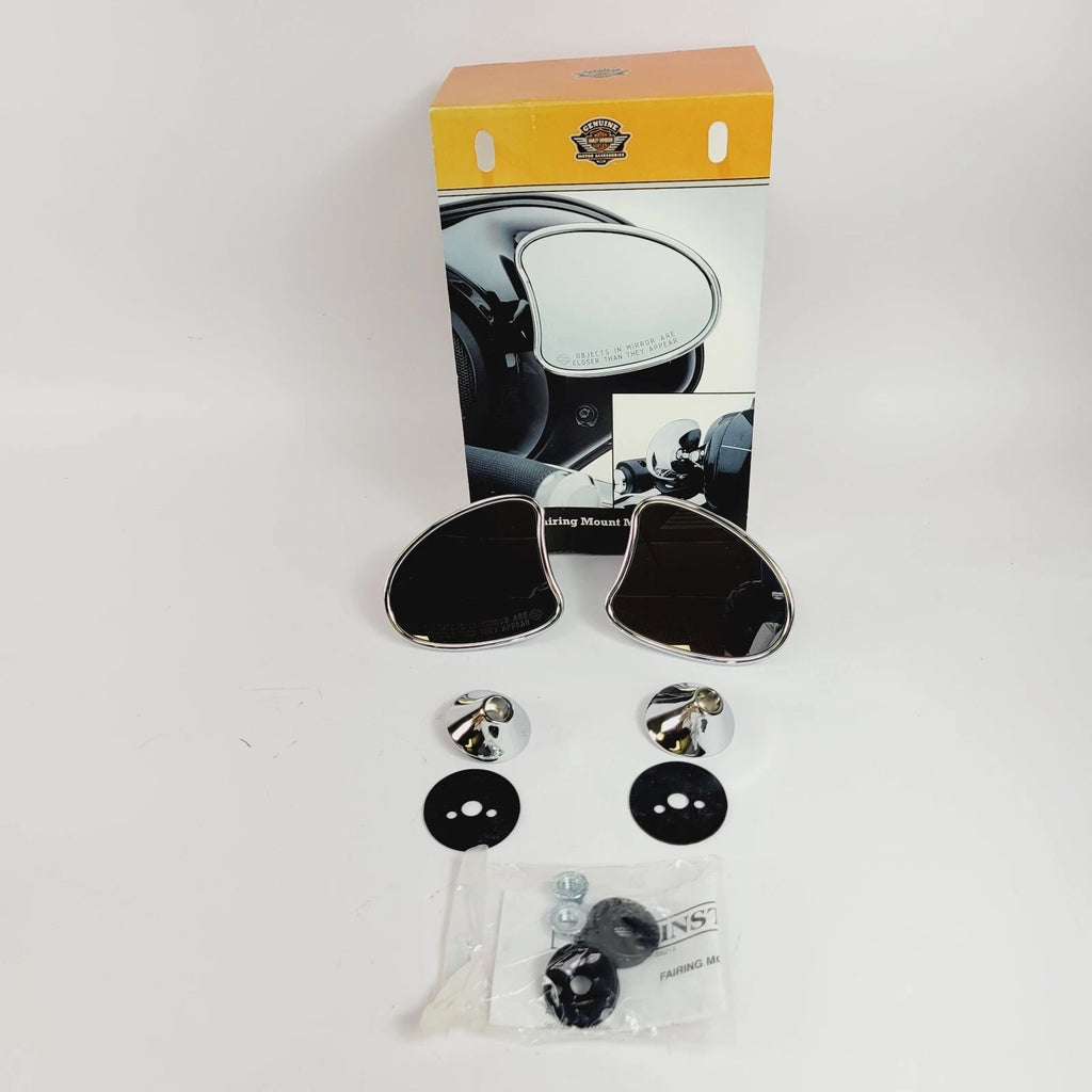 Chrome Tapered Fairing Mount Mirrors for Harley-Davidson Batwing (2014–2023)