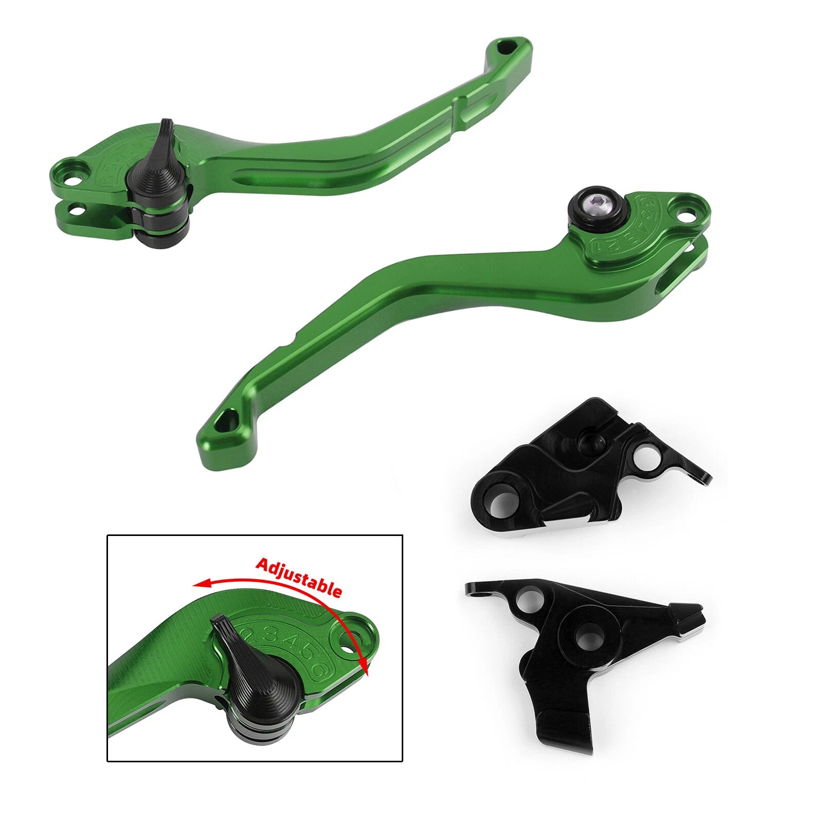 CNC Short Clutch Brake Lever for Kawasaki ER-6N NINJA 650R/ER-6F VERSYS (2006–2018)