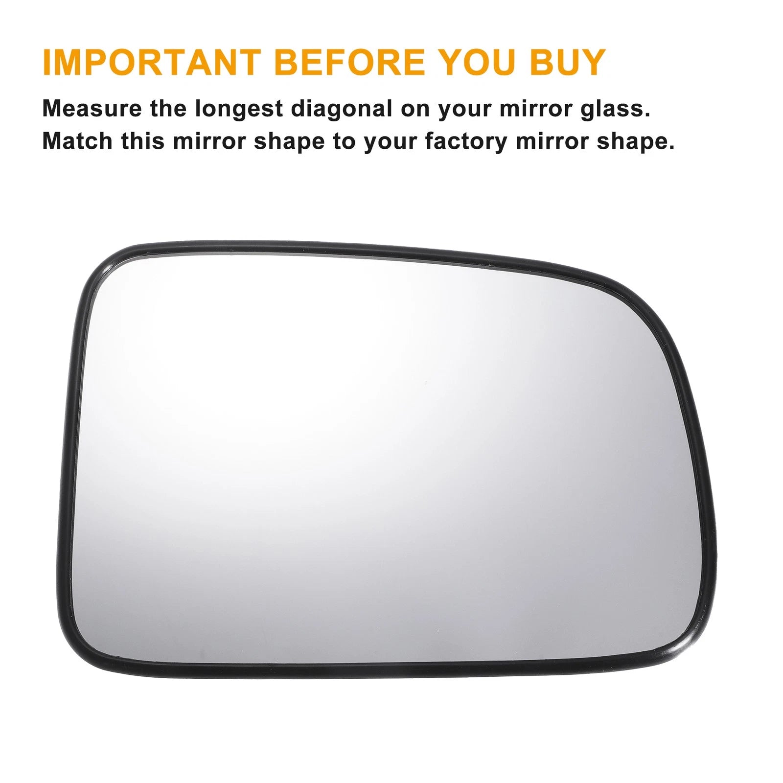 Pair White Heated Mirror Glass for Honda CR-V (2017–2023)