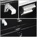 Aluminum Black Pickup Trunk Bed Tool Box for Trailer Storage (60"x12"x15.5")