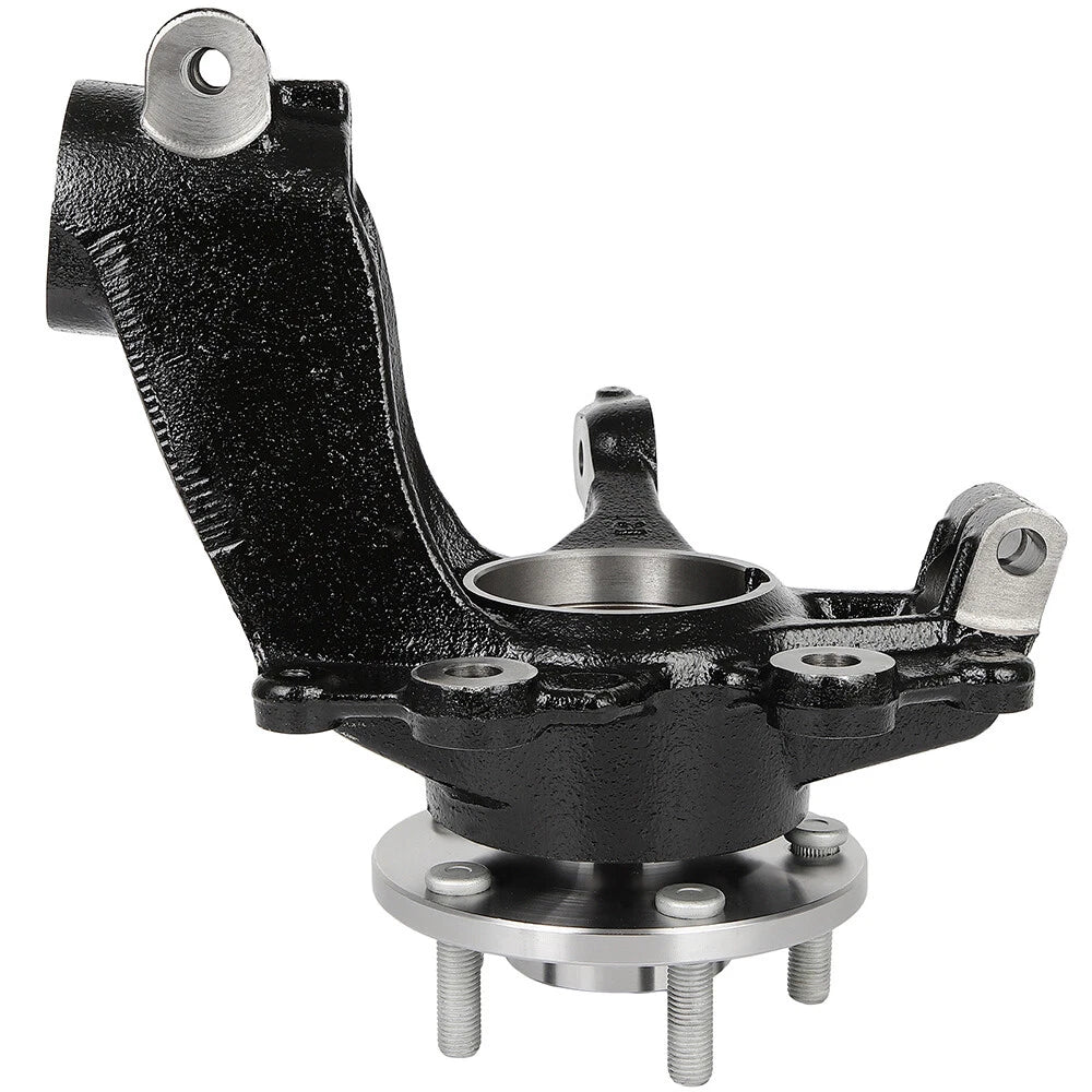 2 Front Wheel Hub Bearings & Steering Knuckles for Ford Focus (2012-2018)