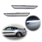 2X Clear Rear Bumper Reflectors for Ford Mustang (2015–2023)