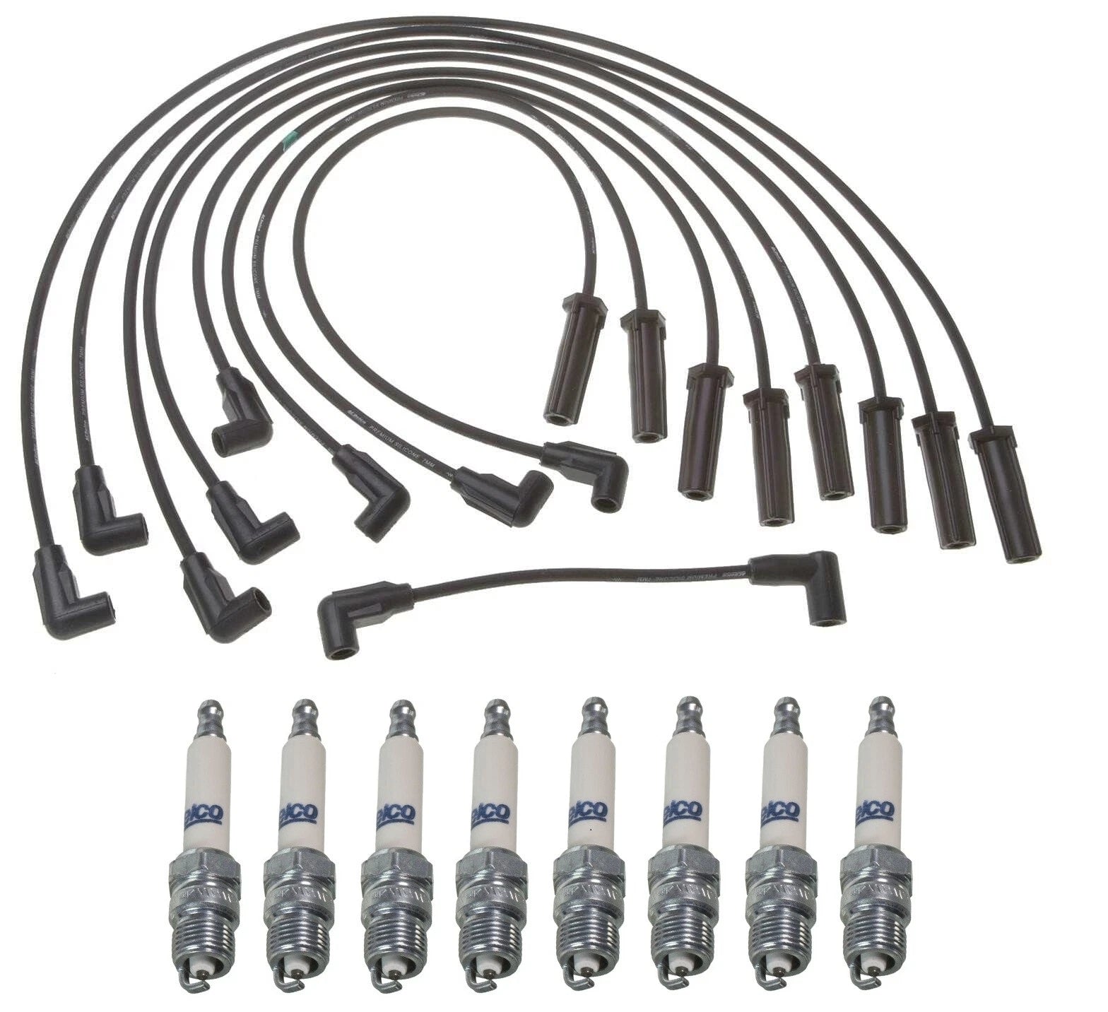Pro Ignition Wire Set & ACDelco Rapidfire Spark Plugs for Chevy GMC 7.4 V8 (1996–2002)