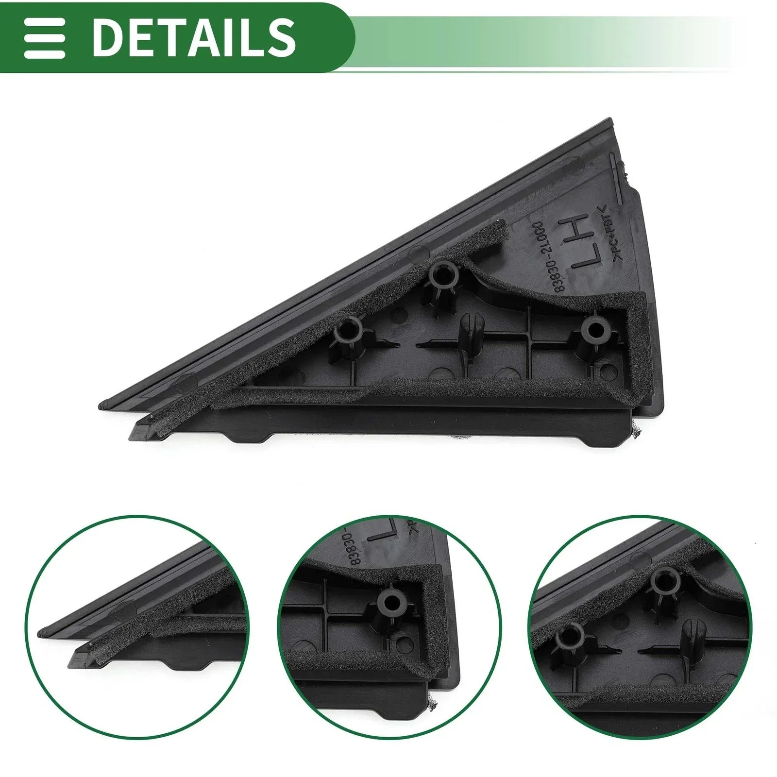 Front Left Pillar Triangle Trim for Hyundai i30 (2008)