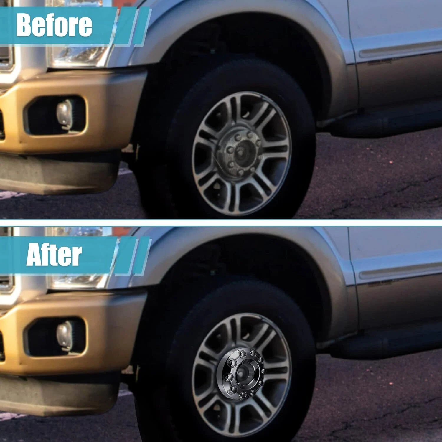 2X Wheel Center Hub Caps for Ford F450 F550 Super Duty (2005–2017)