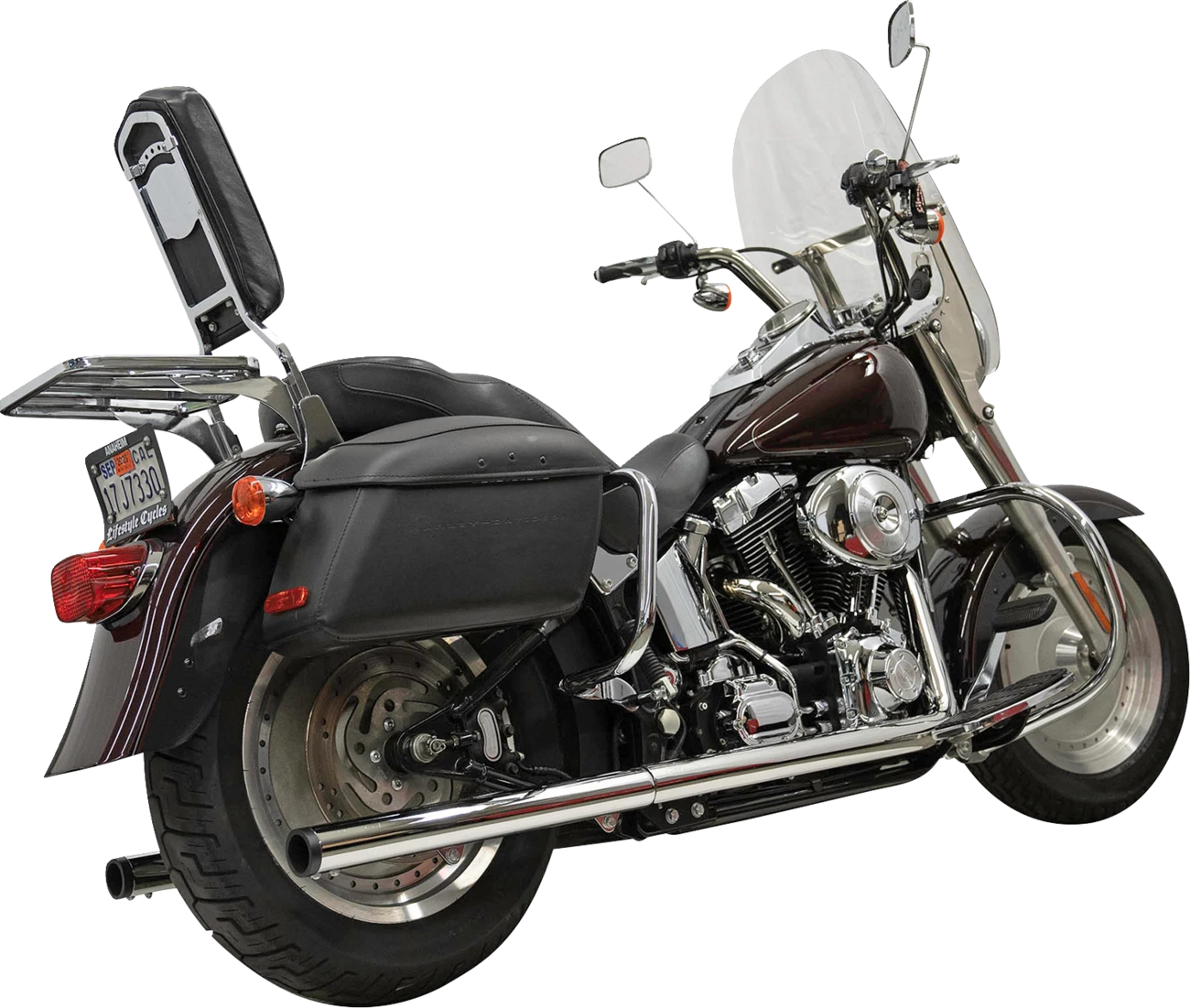 Dual Exhaust System for Harley-Davidson Softail (Twin Cam) (1S98P) Chrome