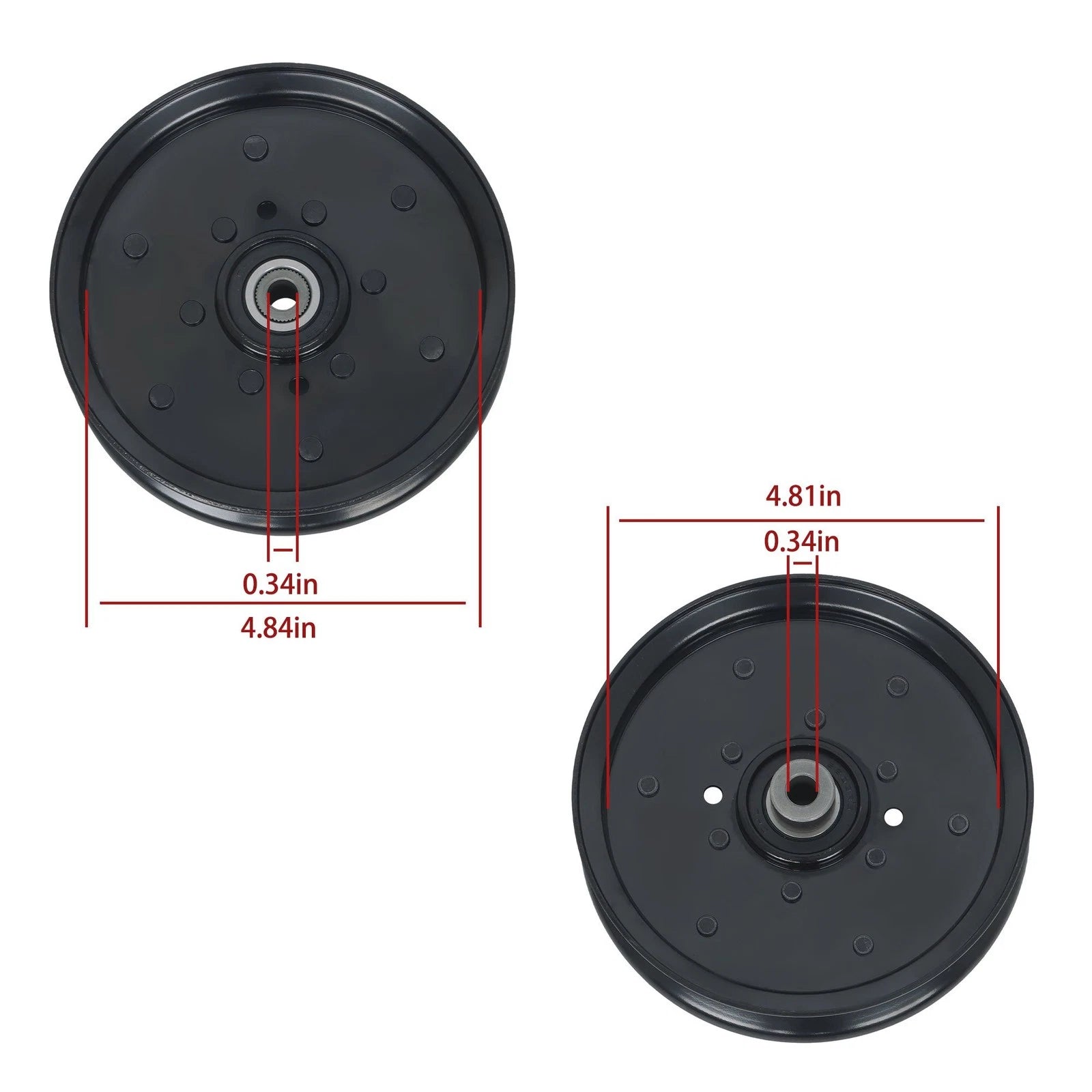 Flat Idler for Ariens Gravely (07351200) 5.00"x.75" (48 52 60)