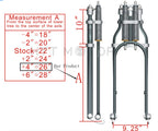 Chrome Springer Front End for Harley Sportster (1952–2023) +4 Length