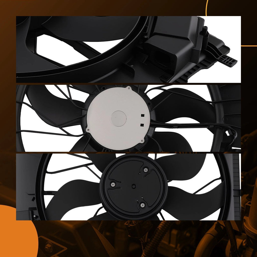 Radiator Cooling Fan for Mercedes-Benz C250/CLA45/E400/SLK250 (2012–2017)
