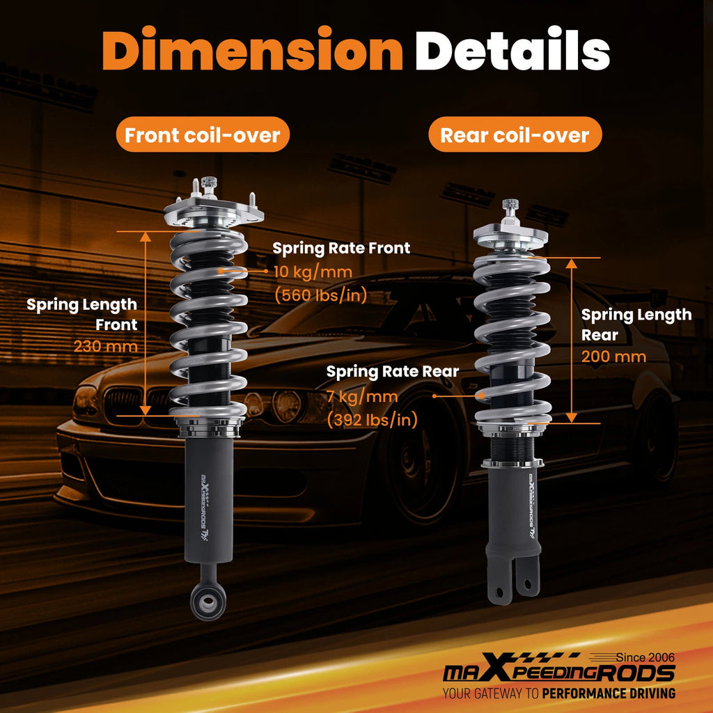 Coilovers Lowering Kit for Infiniti G37 RWD (2008–2011) & Nissan 370Z (2009–Present)