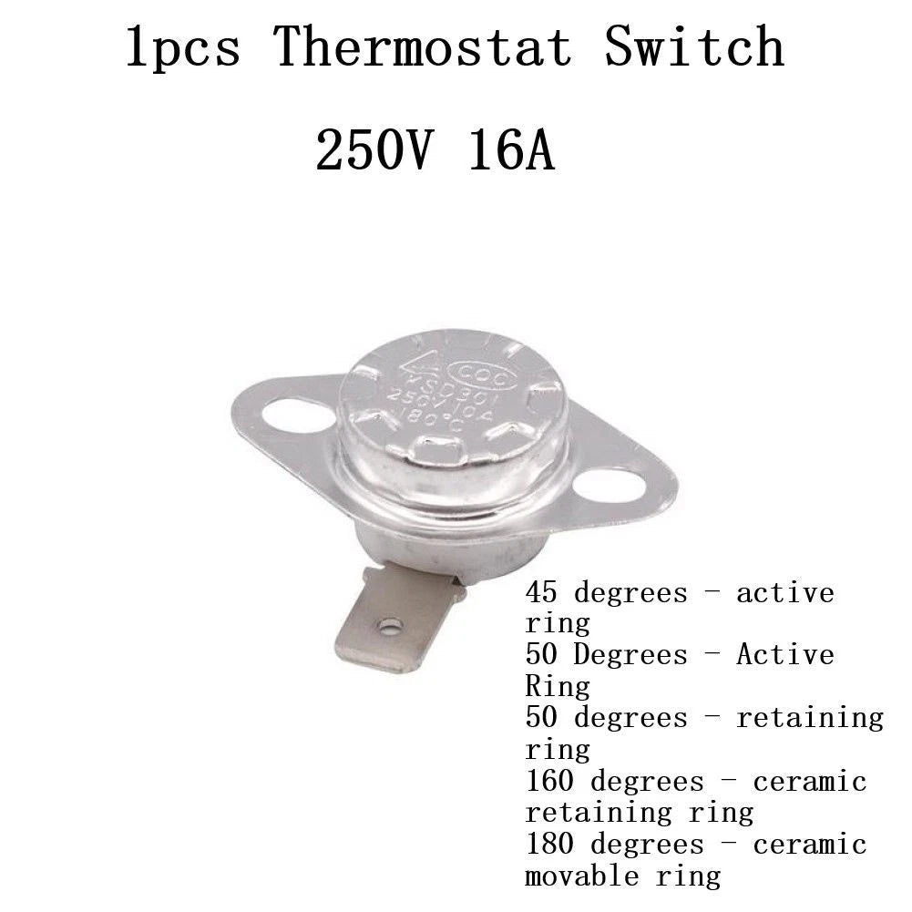 Temperature Switch for 16A 180 Degrees