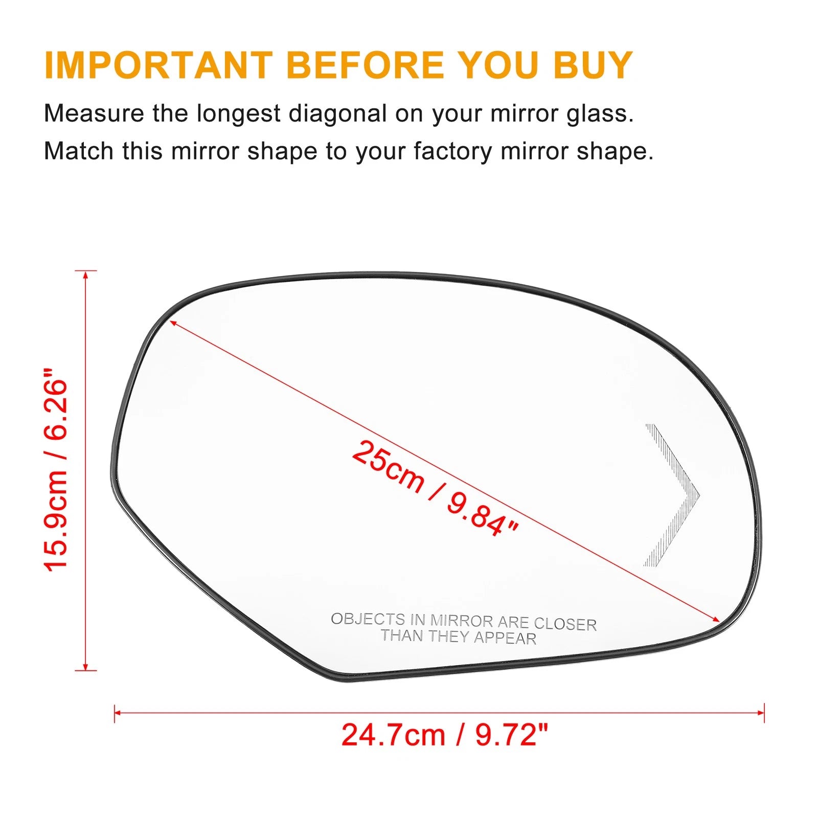 Heated Signal Mirror Glass for Chevrolet Tahoe Yukon Sierra Silverado (2007–2014)